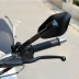 Yamaha xe máy chiếu hậu điều chỉnh gương tiền Jianghuang dài off-road phía xe gương gương CNC Phổ Gương xe