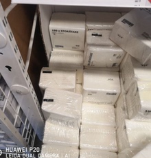 Салфетка/сумка 国内宜家斯度拉塔餐巾纸白色30x30正方形纸巾抽纸餐厅纸加厚150张