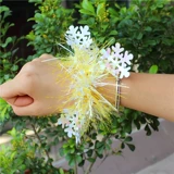 Танцующие блестки для ногтей для раннего возраста, цветок на запястье, браслет, ювелирное украшение, аксессуар