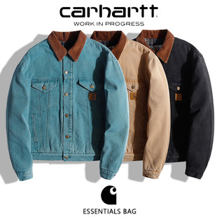 carhartt Древний Кархарт Винтаж J10 грузовик водитель куртка хлопок холст тяжеловес пальто 90S
