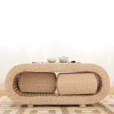 Кофейные таблицы с сорняками ротана, плавучий окно стол японского стиля сплошной древесины Татами Комбинированное столик чай
