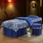 bảng cao cấp denim bedspread massage vẻ đẹp châu Âu đặt ra thẩm mỹ viện nhỏ gọn và xoa bóp có thể được tùy chỉnh vận chuyển - Trang bị tấm khăn trải giường spa cao cấp