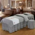Thân thiện với da cotton vẻ đẹp giường bìa bốn bộ rắn màu massage giường đặt Châu Âu-phong cách đơn giản thẩm mỹ viện dành riêng bốn mảnh tùy chỉnh