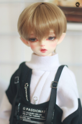 taobao agent Lazy baby shop BJD hair 6 4 3 points Uncle SD doll boy daily service short hair-Zhengtai Mao-Brown