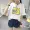 2018 mùa hè mới Hàn Quốc ngắn tay T-Shirt nữ sinh viên lỏng hoang dã thư in màu phù hợp với nửa tay quần áo