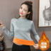 Phiên bản Hàn Quốc của mùa xuân và thu đông 2019 mới nửa cổ cao và áo len cashmere nữ Slim là áo len dệt kim mỏng ấm áp ao len Áo / áo thun