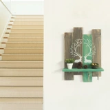 Aya Creative Mori сельский сплошной древесина, чтобы украсить ретро -перегородки на стене крючка на полке
