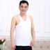 Mùa hè trung niên nam cotton sling áo vest trắng trung niên cotton lỏng áo mồ hôi cũ cha - Lót áo gym Lót