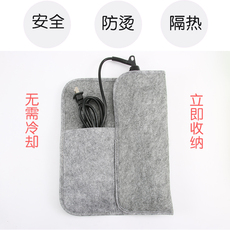 Аксессуары для волос 电卷棒收纳袋 卷发棒收纳电夹板隔热fbt便携收纳电卷棒防烫收纳袋