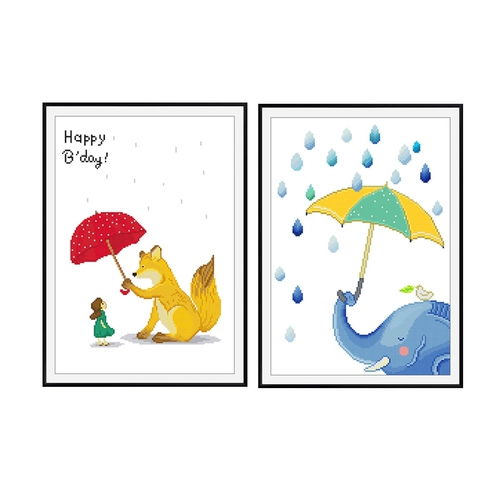 Cross -STITCH 2022 Новый маленький милый мультфильм Студент Студент Гостиная спальня Детская линейная вышивка