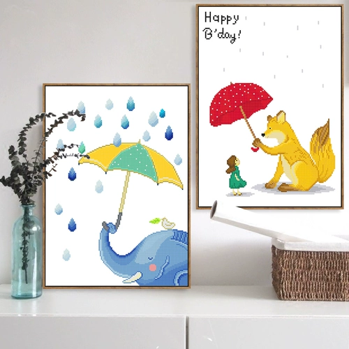 Cross -STITCH 2022 Новый маленький милый мультфильм Студент Студент Гостиная спальня Детская линейная вышивка