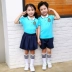 Dịch vụ làm vườn mẫu giáo hè 2018 cho trẻ em mới đồng phục phù hợp với trường học gió Anh đại học gió Liuyi trình diễn quần áo tinh khiết - Đồng phục trường học / tùy chỉnh thực hiện quần áo trẻ con Đồng phục trường học / tùy chỉnh thực hiện