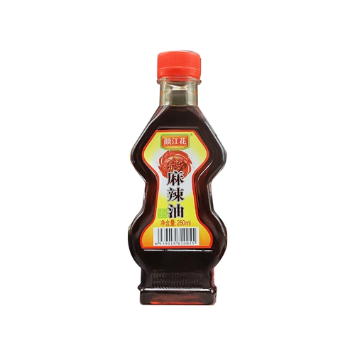 Янцзян -цветочный масло с острым маслом 260 мл со вкусом чили с чили и смешанными овощами, острая свежие приправы вкуса, блюда с перемешиванием