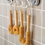 Японская кокосовая чашка для ладонь щетки щетки без мертвых углов чашки кисти для очистки, дезактивируйте сильную длинную чашку для чашки