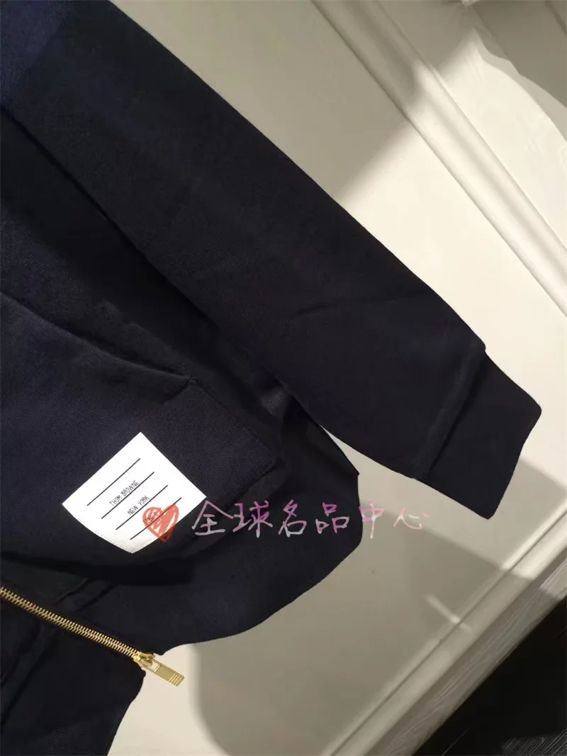 Настоящий однотонный джемпер Thom Browne 22 Осень-зима новый мужской трикотажный свитер MJT249A