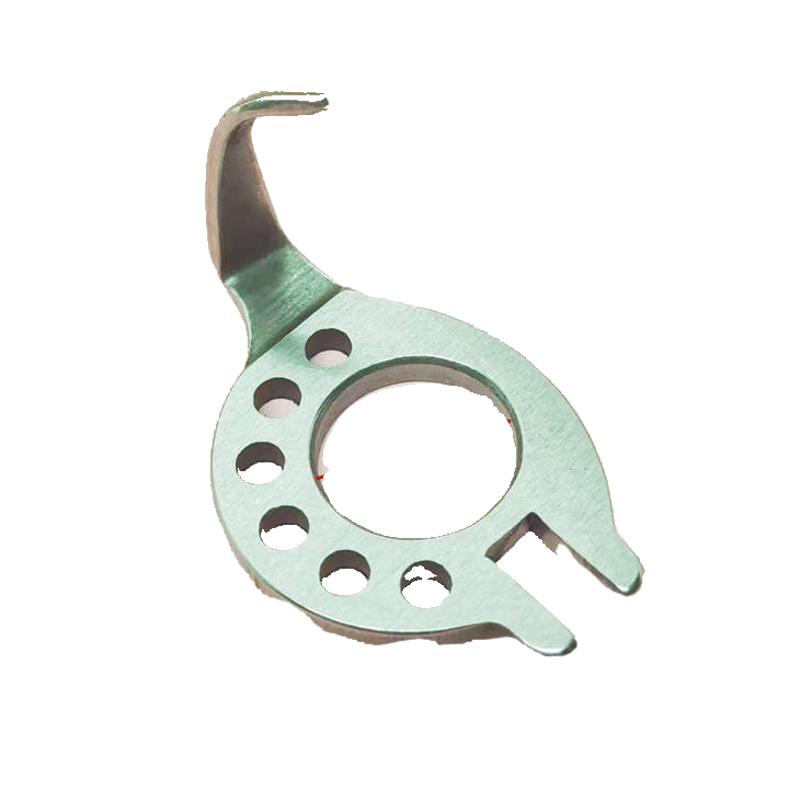 8BL large rotary shuttle high lathe ox horn slider fixed plate rotary shuttle push plate surface line needle plate wide groove edge wrapping needle plate Item Picture