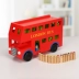 Trẻ em bằng gỗ đồ chơi mô hình xe lớn xe buýt vận tải London đôi trai xe buýt lớn đồ chơi giáo dục Đồ chơi bằng gỗ
