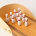 Mini Desktop gỗ trò chơi bowling đồ chơi bằng gỗ cho trẻ em cha mẹ và con đồ chơi bóng bàn chơi nhỏ Đồ chơi bằng gỗ