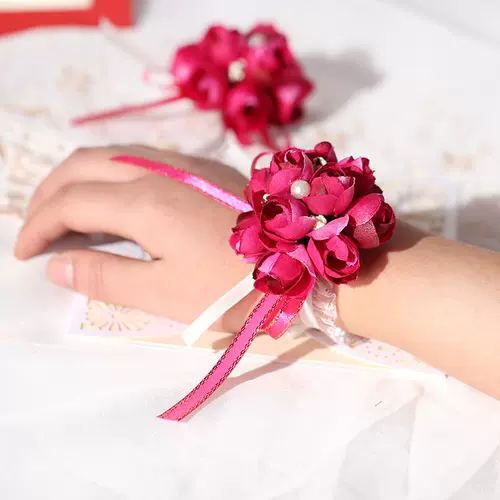 Свадебные товары невесты цветочные цветочные свадебные свадебные грудь, тканевая тканевая подружка невесты, ручные цветы