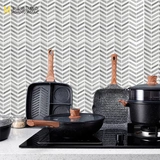 Человеческая каменная мозаика северная кухня, кухня и ванная комната в твердом переплете Главный материальный материал Джаз Джаз Белый Деревянный Зерно Ясень