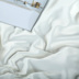 Băng lụa bốn mảnh hai mặt căng thẳng giường satin giường đơn giản trắng Châu Âu mượt khỏa thân ngủ mùa hè mùa hè mát mẻ Bộ đồ giường bốn mảnh