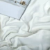 Băng lụa bốn mảnh hai mặt căng thẳng giường satin giường đơn giản trắng Châu Âu mượt khỏa thân ngủ mùa hè mùa hè mát mẻ