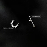 Брендовые серьги, серебро 925 пробы, 2020 года, яркий броский стиль, изысканный стиль, простой и элегантный дизайн