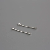 Серебряный браслет, украшение-шарик, маленькие серьги, простой и элегантный дизайн, серебро 925 пробы