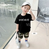 Камуфляжные штаны для мальчиков, детская летняя одежда, в западном стиле