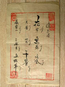 Коллекция Xinzha 160203-lu Yaohua, известная китайская медицина и художник в Юньнане, написал рецептурное письмо