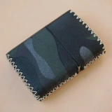 Зажигалка ручной работы, камуфляжный кожаный портативный чехол, простой и элегантный дизайн