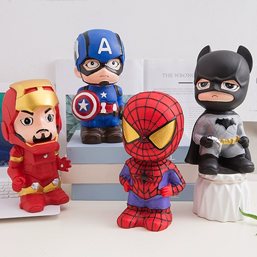 Мстители, мультяшная копилка, Марвел, копилка для денег, Супермен, паук, рождественский подарок, подарок на день рождения