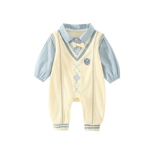 Детский милый комплект для выхода на улицу для новорожденных, осенний, популярно в интернете