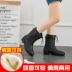 Mùa thu và mùa đông có thể thêm đôi giày đi mưa nhung Giày nữ đi mưa trong ống Hàn Quốc đế dày có đế dày, giày đế dày, giày chống trượt cho nữ - Rainshoes