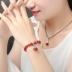 Năm sinh của hoàng đạo mã não đỏ vòng đeo tay nữ Nhật Bản và Hàn Quốc phiên bản của ngọt ngào sinh viên hoang dã Tây Tạng bạc đơn giản vòng đeo tay đồ trang sức sinh nhật vòng pandora Vòng đeo tay Clasp