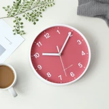 Скандинавские современные и минималистичные маленькие часы для спальни, кухня, простой и элегантный дизайн, 8 дюймов