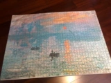 [Spot] Sunrise Impression Monet Art Oil Puzzle Puzzle 1000 Карточная карта 1000
