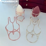 Металлическая косметическая губка, кролик для ушей, спонж, система хранения, трубка, с медвежатами
