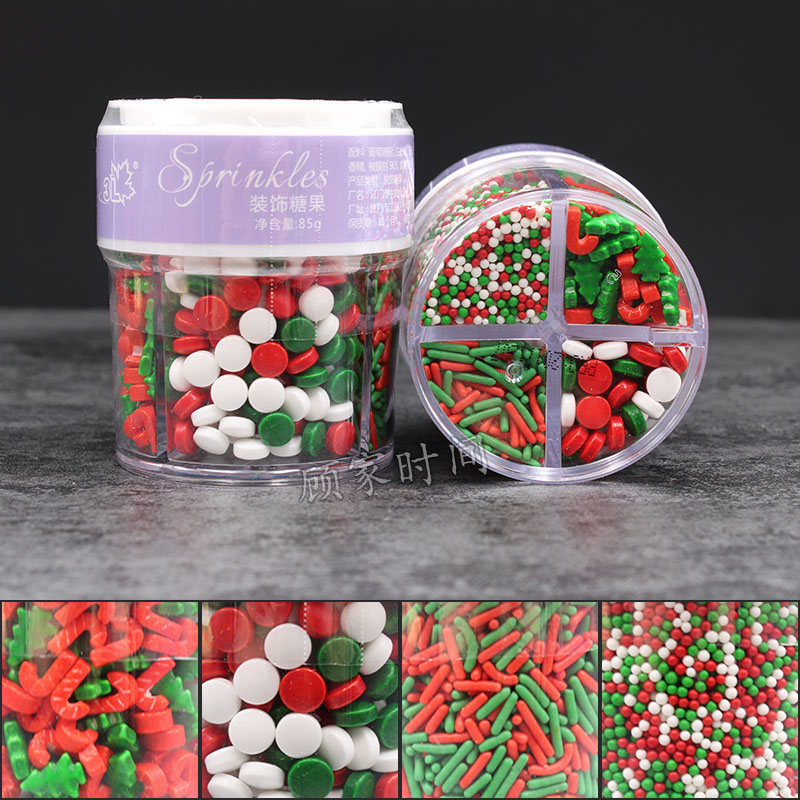Decorative Candy 85G [Christmas Style]doughnut mould hollow circular Flower type love Mousse Cake Baking tray Dessert baking High temperature resistance Silica gel mold