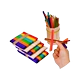 昊 Kem que tự làm thủ công Ice popsicle dính mô hình vật liệu popsicle stick trẻ em đồ chơi giáo dục sáng tạo đồ chơi sáng tạo mầm non Handmade / Creative DIY