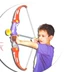 Cung và mũi tên bắn đồ chơi cung và mũi tên trẻ em cung và mũi tên bắn cung kết hợp trò chơi bắn cung - Khác