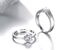 925 sterling silver ring thề vòng thề liên minh vòng vài vòng sáng tạo mở vài chiếc nhẫn cưới Nhẫn