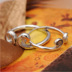 S925 sterling bạc trang sức nhẫn couple nhẫn đuôi nhẫn được phê duyệt Hàn Quốc vài mô hình sáng tạo chặt chẽ phép thuật bay vòng mở Nhẫn
