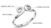 S925 sterling bạc trang sức nhẫn couple nhẫn đuôi nhẫn được phê duyệt Hàn Quốc vài mô hình sáng tạo chặt chẽ phép thuật bay vòng mở