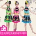 Trang phục trẻ em thiểu số Miao trang phục trẻ em Yao Zhuang nhảy váy cô gái biểu diễn