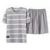 2018 xu hướng mới của nam giới đồ ngủ ngắn tay phù hợp với mùa hè phần mỏng cotton nam của đất thanh niên mùa hè lỏng lẻo pijama nam cotton Nam giới