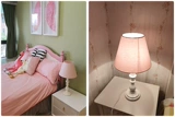 Розовый наряд маленькой принцессы для спальни, настольная лампа, европейский стиль