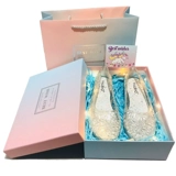 Хрустящие ботинки Золушка Отправить подругу подругу Qi yi Six One Spring Sisters Студент Песчаная резьба Маленькая принцесса подарка на день рождения