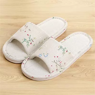 Демисезонные детские нескользящие тапочки подходит для мужчин и женщин для влюбленных, из хлопка и льна, мягкая подошва