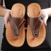 Dép da của nam giới không trượt đáy mềm 2018 mùa hè giày bãi biển Hàn Quốc thường flip-flops dép trung niên và dép đi trong nhà dép quai hậu adidas Dép